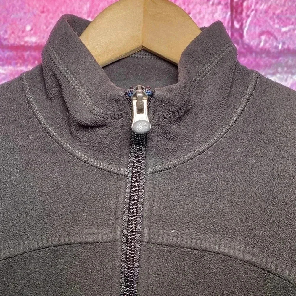 REI Jacket Zip Full Black Women’s Size XS Activewear Fleece Outerwear - Picture 3 of 7